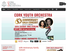 Tablet Screenshot of corkyouthorchestra.ie